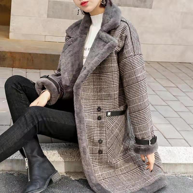 2026 Winter Warm Coat Plush Th - Wool Coat Peacoat ulasan dan harga