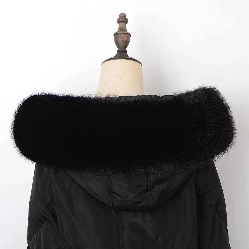 Winter Coat Fur Collar Faux Fu - Shawl Wrap Winter ulasan dan harga