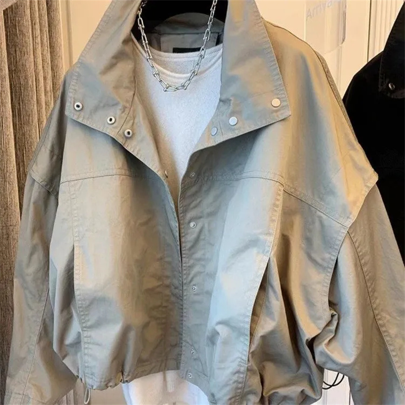 High Neck Draw Pleats Windproo - Down Jacket Packable ulasan dan harga