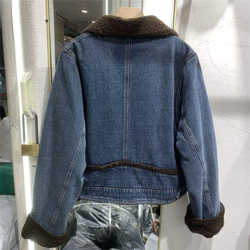 Thickened Denim Winter Coat Co - Down Jacket Packable ulasan dan harga