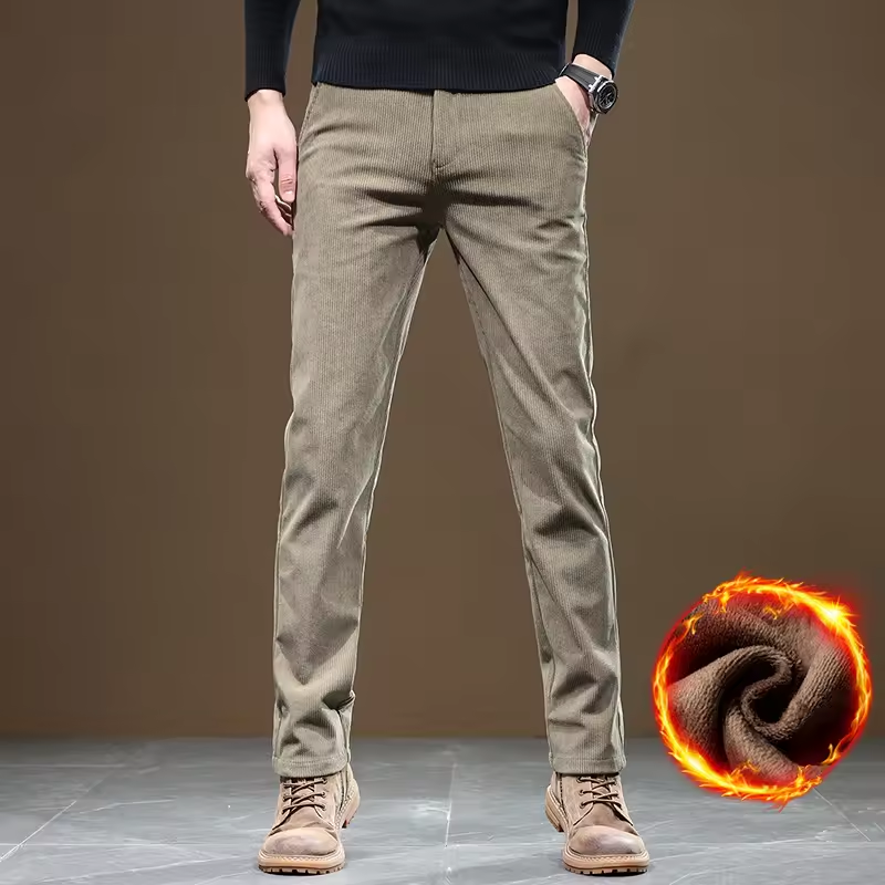 Men Thick WarmBusiness Pants W - Corduroy Pant Warm ulasan dan harga