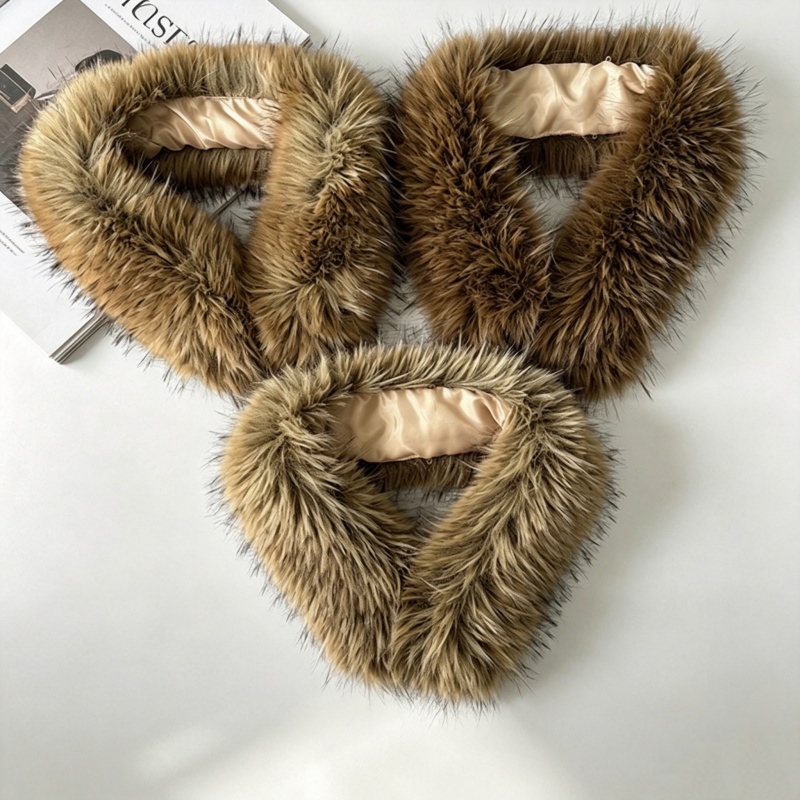 Winter Coat Plush Fur Collar T - Shawl Wrap Winter ulasan dan harga